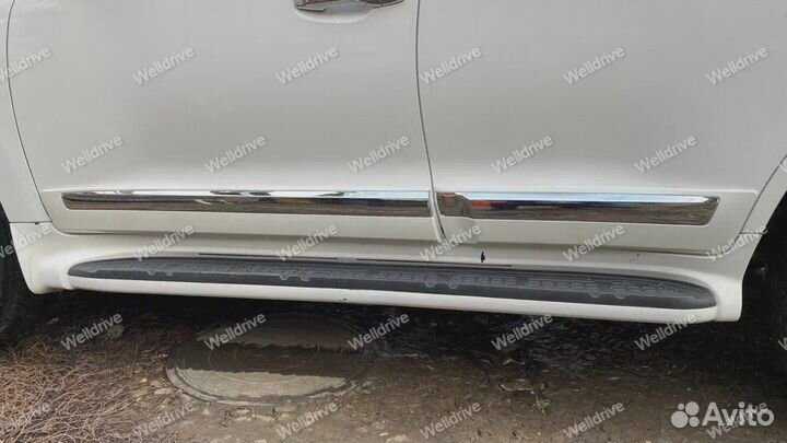 Молдинги Lexus LX570 450D широкие белый перламутр