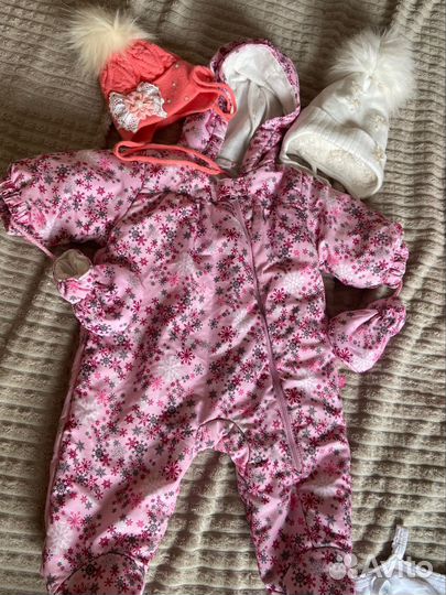 Большой пакет вещей на девочку 68