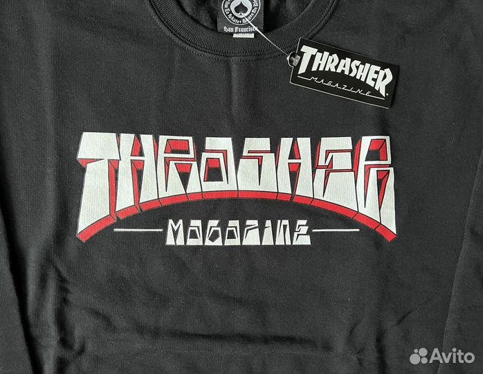 Свитшот Thrasher Firme Logo Black Оригинал