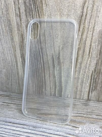 Чехол прозрачный силиконовый на iPhone X/XS