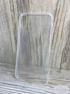 Чехол прозрачный силиконовый на iPhone X/XS