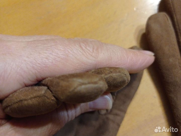 Перчатки кожаные, замша, р-р 6