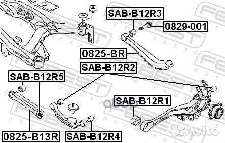 Сайлентблок SAB-B12R2 sabb12R2 Febest