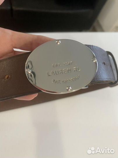 Ремень кожаный Ralph Lauren