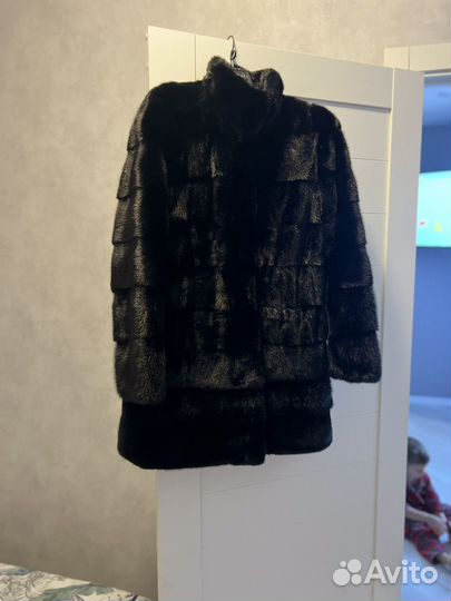 Шуба норковая 44 46 поперечка
