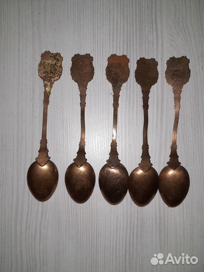 Ложки сувенир Москва, Вилки д/лимона СССР наборы