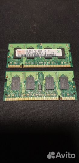 Оперативная память ddr2 sodimm 1gb