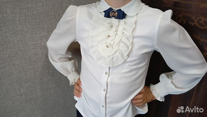 Блузка школьная 128 134