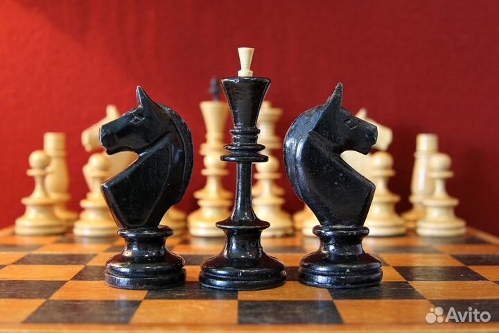 Шахматы Египетские 2 деревянные СССР 1930 - 1950 г