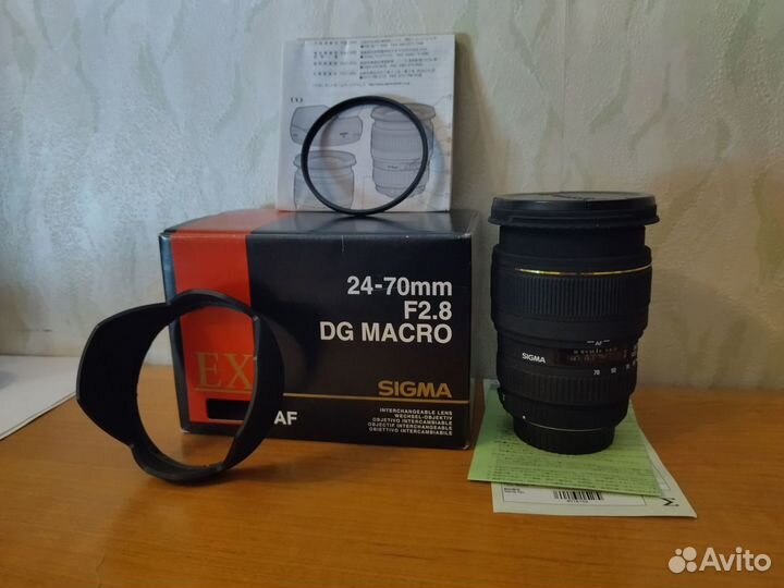 Бронь до 10 февраля Объектив sigma 24:70 Canon EF