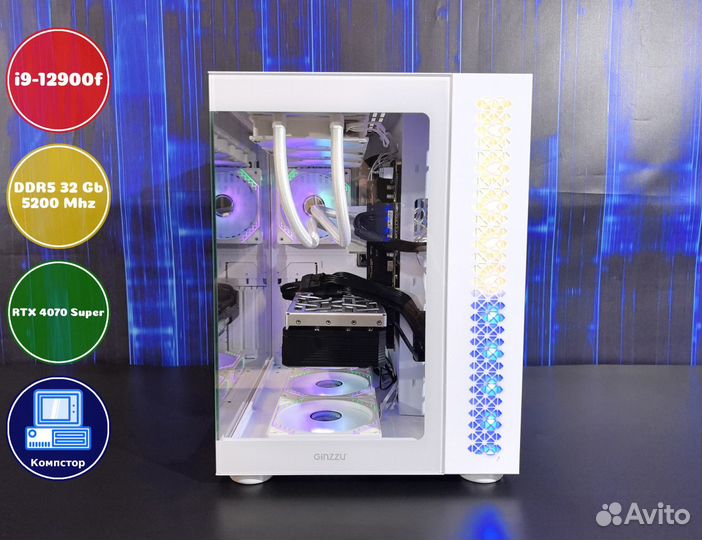 Игровой пк новый i9-RTX4070SUP-32DDR5-VCW71382-B760