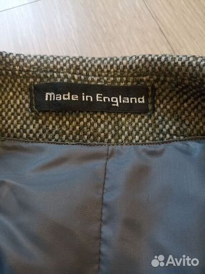 Винтажный твидовый пиджак Made in England