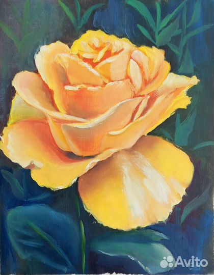 Картина маслом на холсте цветы