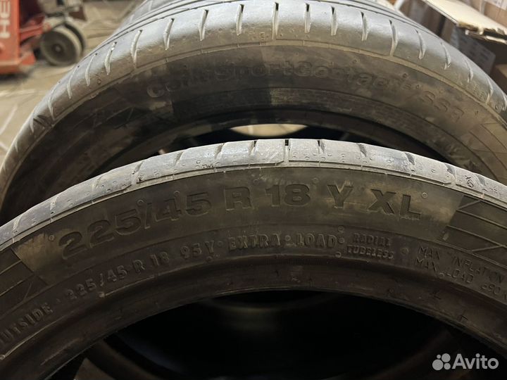 Continental ContiSportContact 5 SSR 225/45 R18 и 245/40 R18 95Y