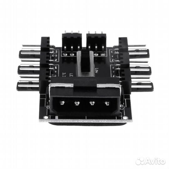 Fan Hub сплиттер Molex на 8x 3 Pin