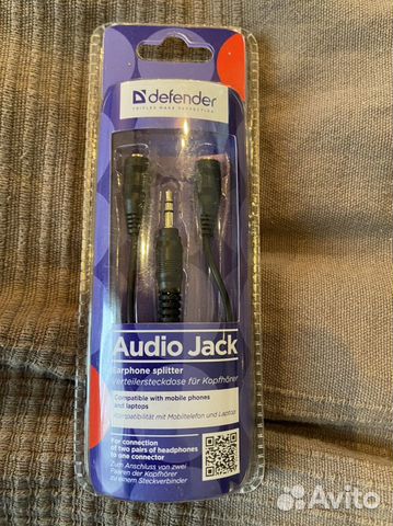 Сплитер на 2 пары наушников 3.5’