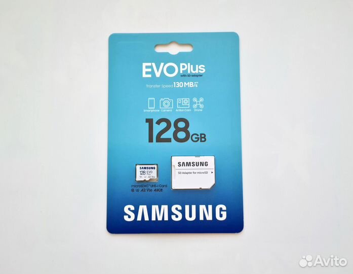 Карта памяти Samsung EVO Plus 128 Gb