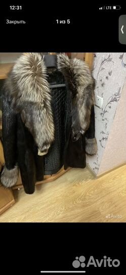 Шуба из чернобурки