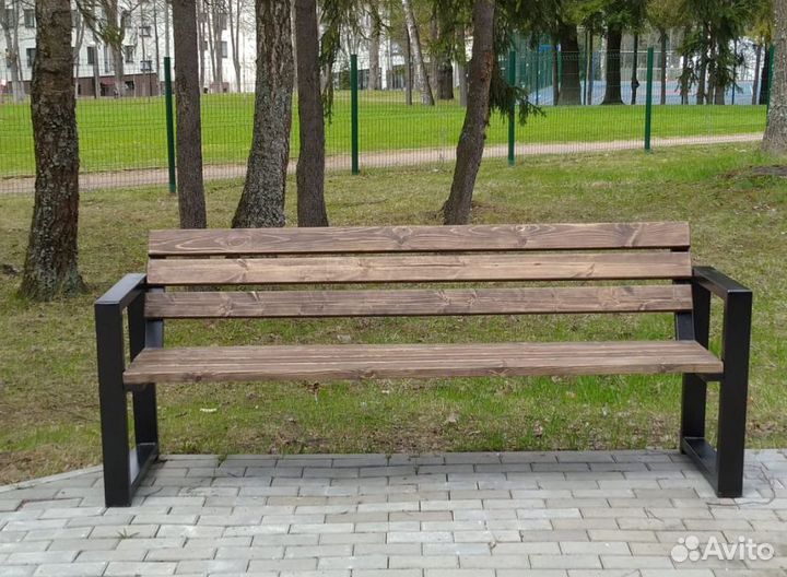 Скамейка лофт для дома, дачи, парка