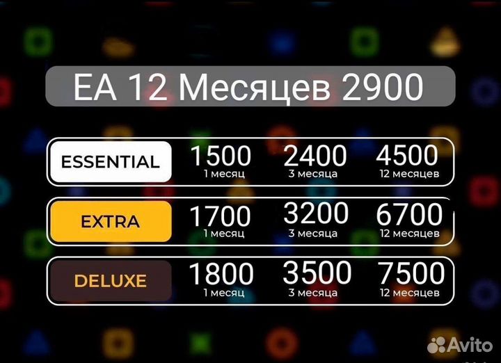 Подписка PS Delux,EA,игры на русском+600