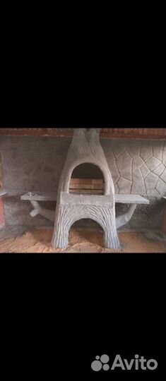 Мангал, барбекю из артбетона