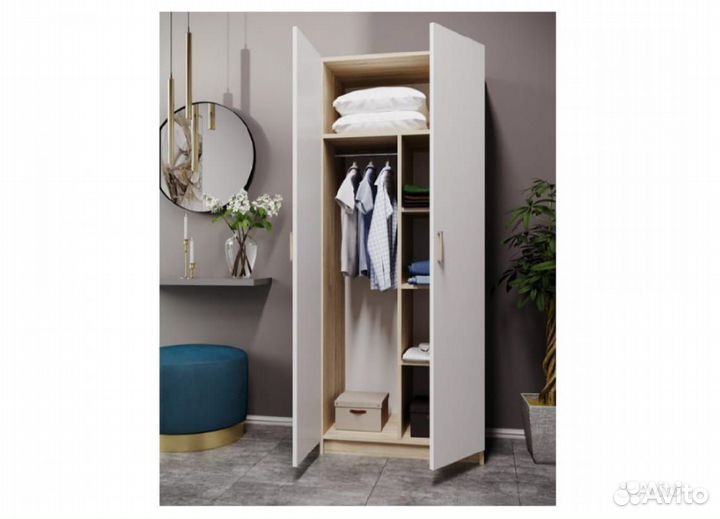 Шкаф Космос 800 2х-дверный универсальный Дуб соном