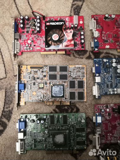Старая видеокарта AGP PCI