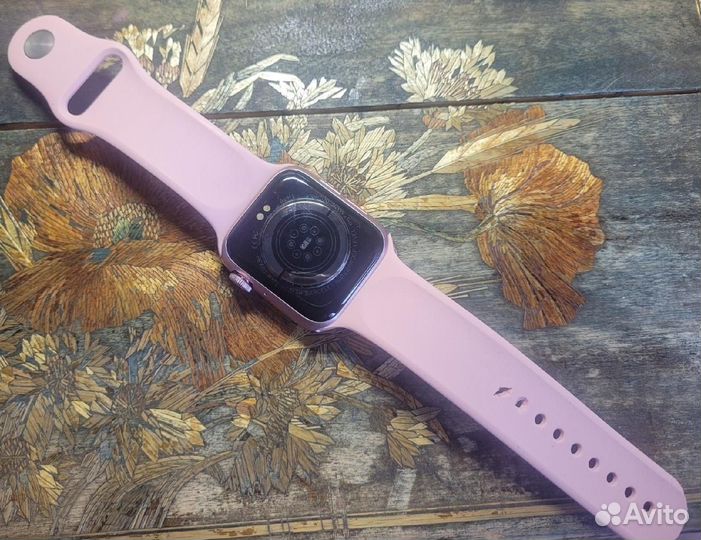 Розовые смарт-часы HW16