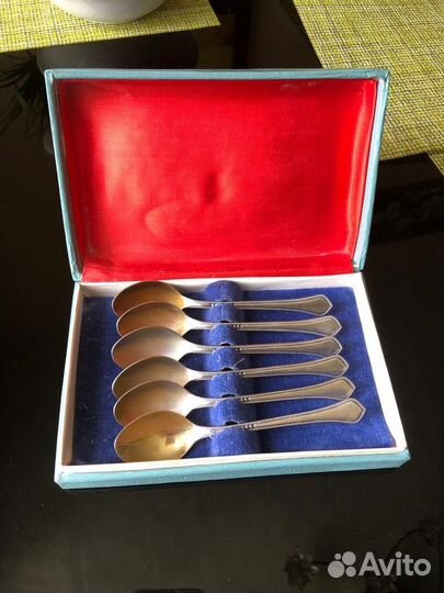 Набор кофейных ложек, мельхиор