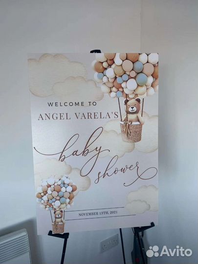 План рассадки Складной мольберт для вывески