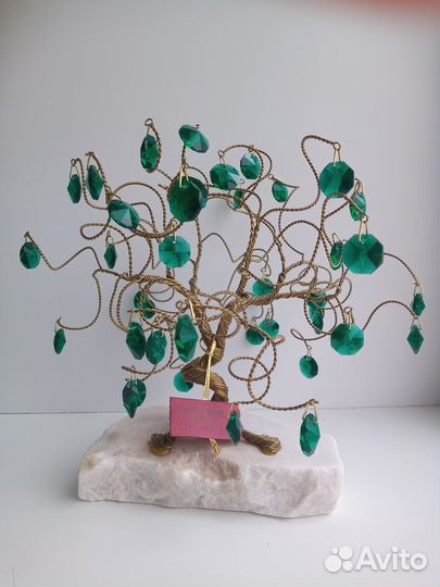 Дерево счастья из чешского хрусталя