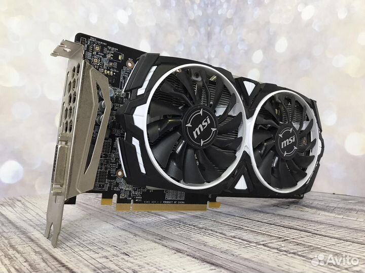 Видеокарта RX 580 8Гб MSI Armor, Гарантия