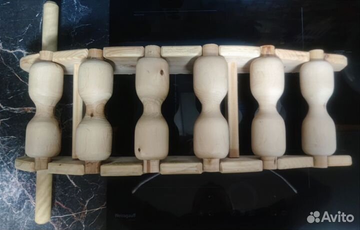 Тренажер массажер для спины поясницы Горка 6 рол