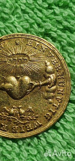 Свадебный/ Венчальный дукат, 18 век Нюрнберг