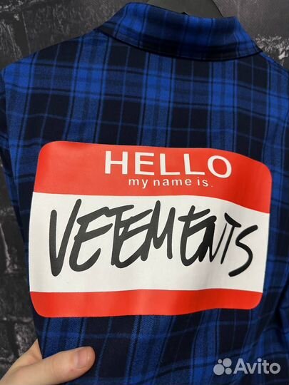 Рубашка Vetements Hello