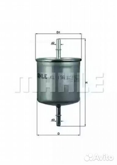 Mahle KL 196 Фильтр топливный