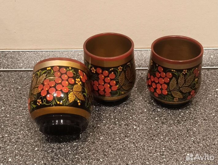 Деревянная посуда Хохлома