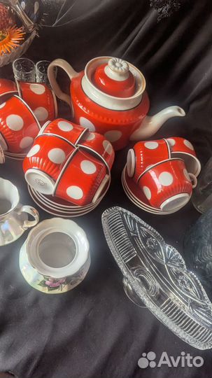 Чайный сервиз СССР в горох