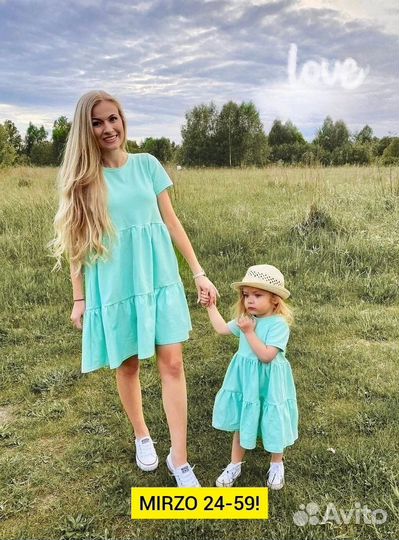 Платья мама дочь family look