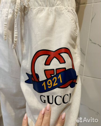 Брюки Gucci лен