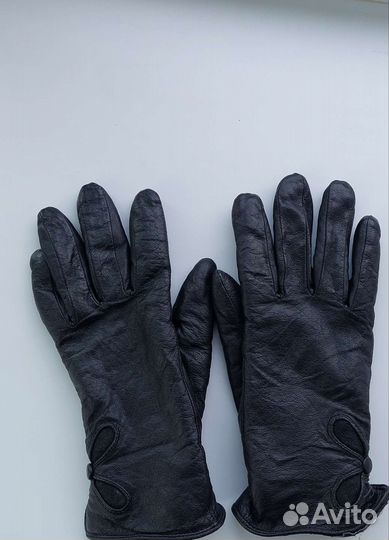 Перчатки женские кожаные 7 размер