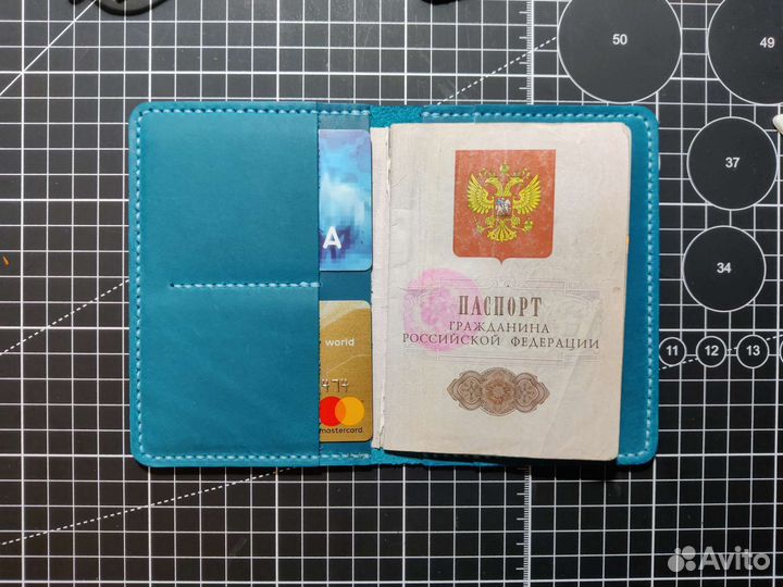 Обложка на паспорт из натуральной кожи