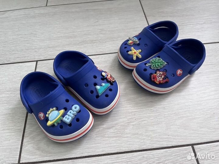 Сабо клоги crocs р 21 с5 для двойни