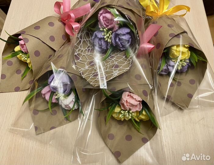 Букет тюльпанов из мыла ручной работы