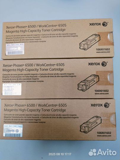 Картридж для Xerox Phaser 6500/WC 6505 оригинал