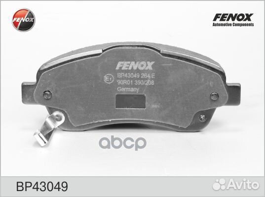 Колодки передние fenox BP43049 BP43049 fenox