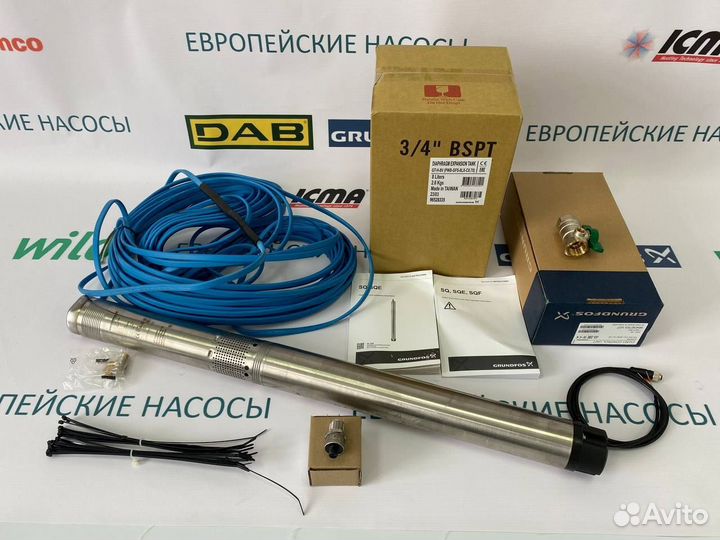 Скважинный насос (комплект) Grundfos SQE 3-65