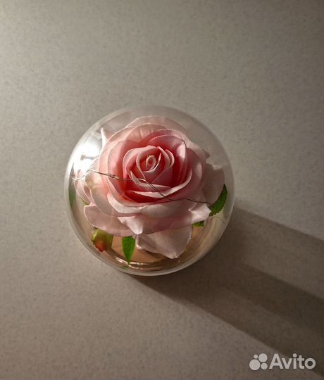 Роза в колбе ночник