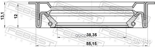 Сальник привода;ford focus CB4 2008-2011