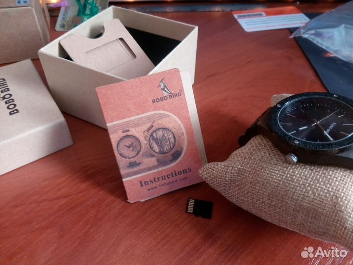 Bobo bird Часы дерево